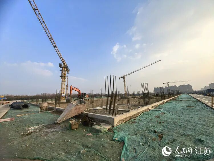 江苏智联项目施工现场。人民网记者 王继亮摄