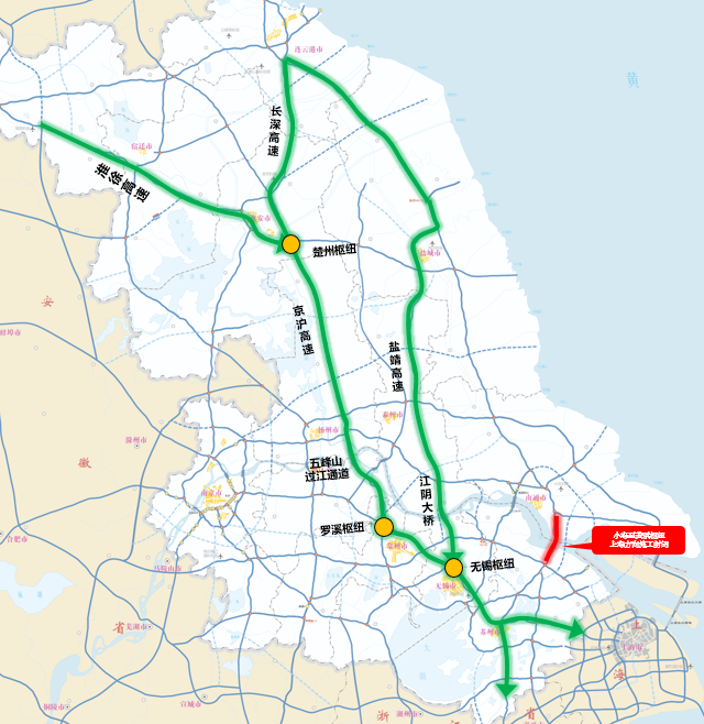 徐州、宿迁、淮安、连云港、盐城、泰州等往上海方向车辆绕行路径.png